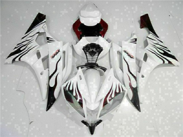 Best 2006-2007 White Yamaha YZF R6 Motorcyle Fairings Best 2006-2007 White Yamaha YZF R6 Motorcyle Fairings