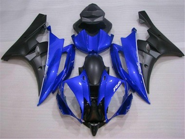 Best 2006-2007 Blue Black Yamaha YZF R6 Motor Fairings