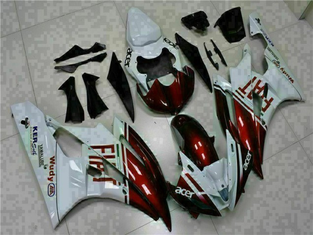 Best 2006-2007 Brown White Yamaha YZF R6 Motorcycle Fairing Kit