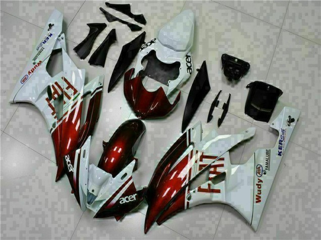 Best 2006-2007 Brown White Yamaha YZF R6 Motorcycle Fairing Kit