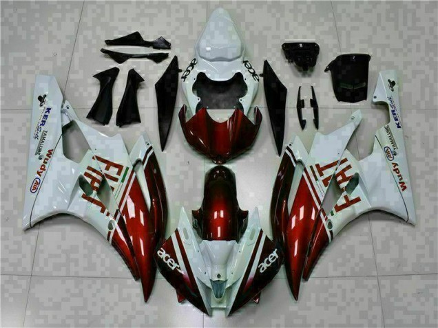 Best 2006-2007 Brown White Yamaha YZF R6 Motorcycle Fairing Kit