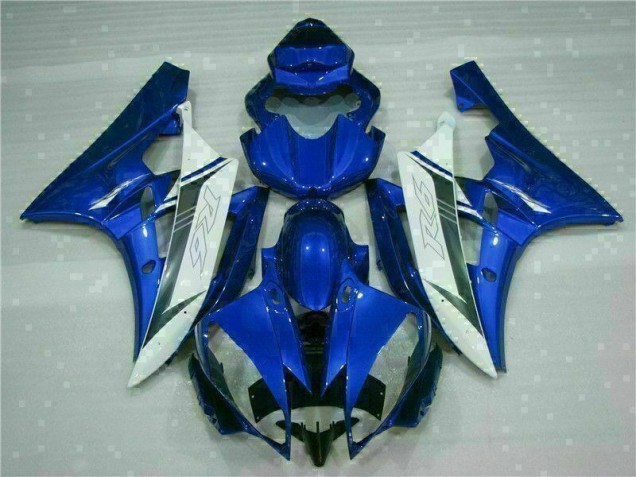 Best 2006-2007 Blue White Yamaha YZF R6 Bike Fairings Best 2006-2007 Blue White Yamaha YZF R6 Bike Fairings