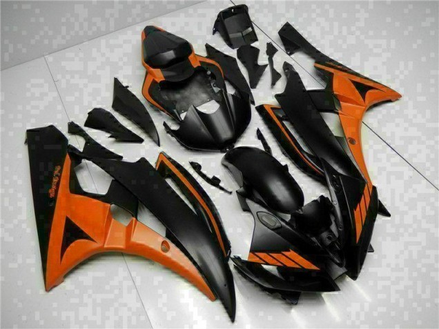 Best 2006-2007 Orange Black Yamaha YZF R6 Bike Fairing