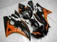 Best 2006-2007 Orange Black Yamaha YZF R6 Bike Fairing