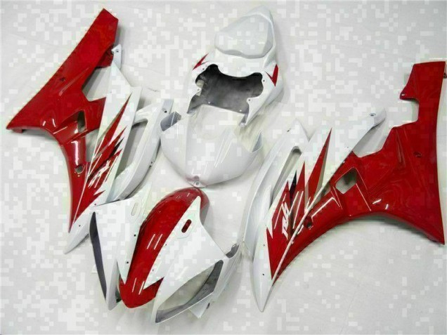 Best 2006-2007 Red White Yamaha YZF R6 Motorcycle Bodywork Best 2006-2007 Red White Yamaha YZF R6 Motorcycle Bodywork