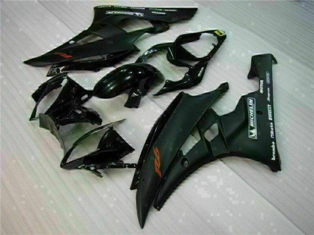 Best 2006-2007 Black Yamaha YZF R6 Motorbike Fairing Kits Best 2006-2007 Black Yamaha YZF R6 Motorbike Fairing Kits