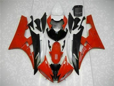 Best 2006-2007 Red Black Yamaha YZF R6 Motorcycle Fairings Kits