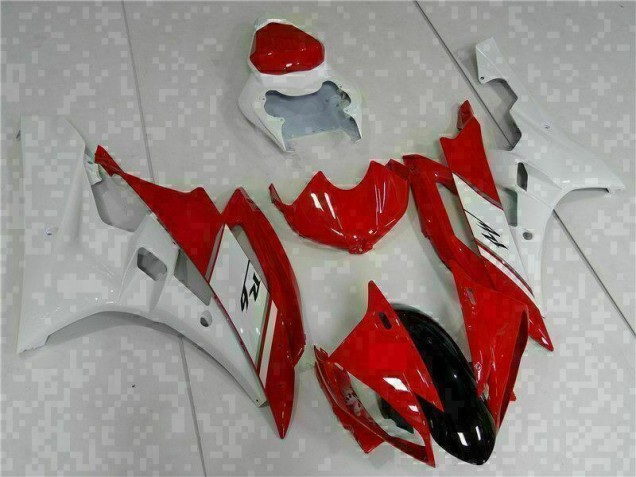 Best 2006-2007 Red White Yamaha YZF R6 Motorcyle Fairings Best 2006-2007 Red White Yamaha YZF R6 Motorcyle Fairings