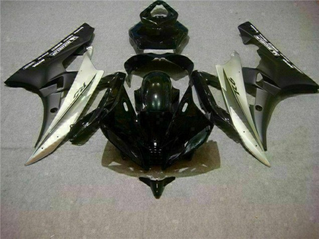 Best 2006-2007 Silver Black Yamaha YZF R6 Motor Fairings