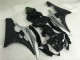 Best 2006-2007 Silver Black Yamaha YZF R6 Motorbike Fairing