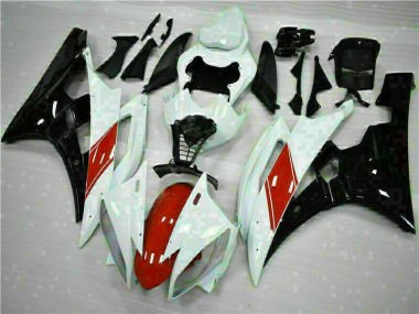 Best 2006-2007 White Yamaha YZF R6 Replacement Motorcycle Fairings