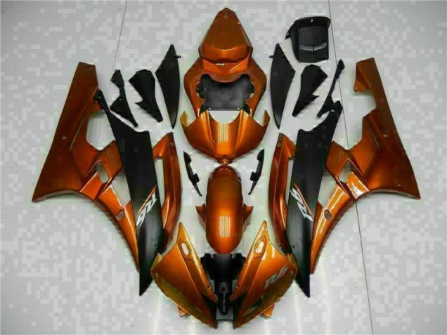Best 2006-2007 Orange Yamaha YZF R6 Motorbike Fairing Kits