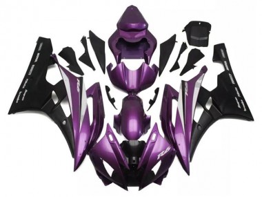 Best 2006-2007 Purple Black Yamaha YZF R6 Motorcylce Fairings