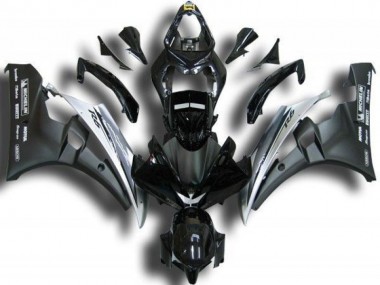 Best 2006-2007 Black White Yamaha YZF R6 Replacement Fairings