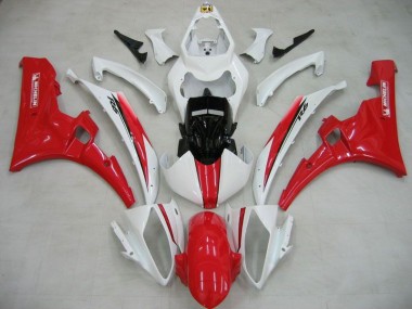 Best 2006-2007 White Red Michelin Yamaha YZF R6 Motorcylce Fairings