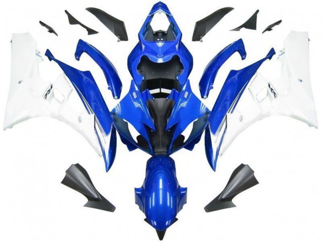Best 2006-2007 Blue White Yamaha YZF R6 Motorcycle Fairing Kit