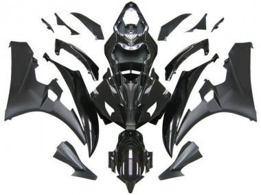 Best 2006-2007 Contrast Black Yamaha YZF R6 Bike Fairings
