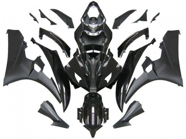 Best 2006-2007 Contrast Black Yamaha YZF R6 Bike Fairings