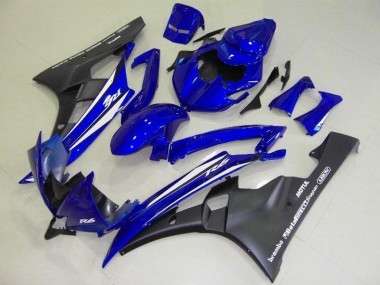 Best 2006-2007 Blue Black Yamaha YZF R6 Motorcyle Fairings