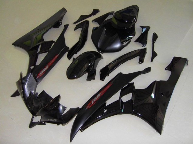 Best 2006-2007 OEM Style Black Yamaha YZF R6 Motorcycle Fairings