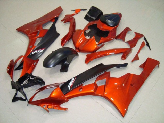 Best 2006-2007 Orange Matte Black Yamaha YZF R6 Motorcycle Fairing Kits Best 2006-2007 Orange Matte Black Yamaha YZF R6 Motorcycle Fairing Kits