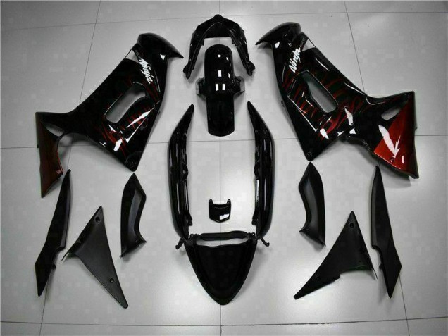 Best 2006-2008 Red Flame Kawasaki EX650 Motorcycle Fairing Best 2006-2008 Red Flame Kawasaki EX650 Motorcycle Fairing