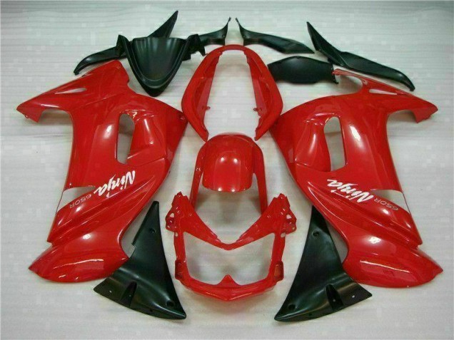 Best 2006-2008 Glossy Red Kawasaki EX650 Motorbike Fairing Best 2006-2008 Glossy Red Kawasaki EX650 Motorbike Fairing