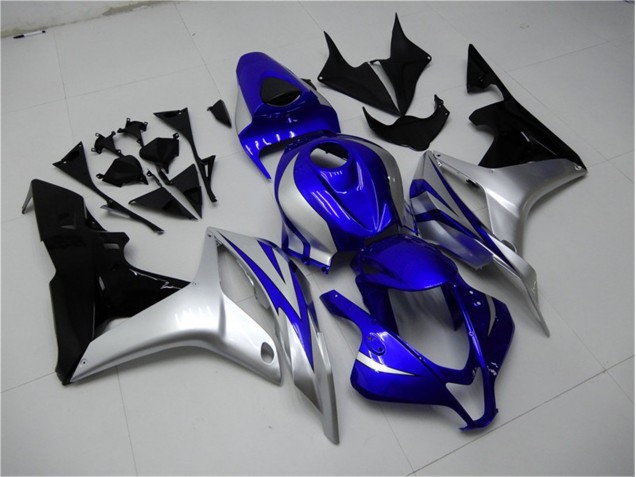 Best 2007-2008 Blue Silver Black Honda CBR600RR Replacement Motorcycle Fairings Best 2007-2008 Blue Silver Black Honda CBR600RR Replacement Motorcycle Fairings