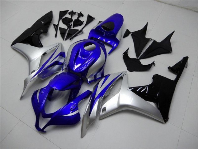 Best 2007-2008 Blue Silver Black Honda CBR600RR Replacement Motorcycle Fairings Best 2007-2008 Blue Silver Black Honda CBR600RR Replacement Motorcycle Fairings