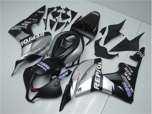 Best 2007-2008 Silver Repsol Black Honda CBR600RR Bike Fairings Best 2007-2008 Silver Repsol Black Honda CBR600RR Bike Fairings