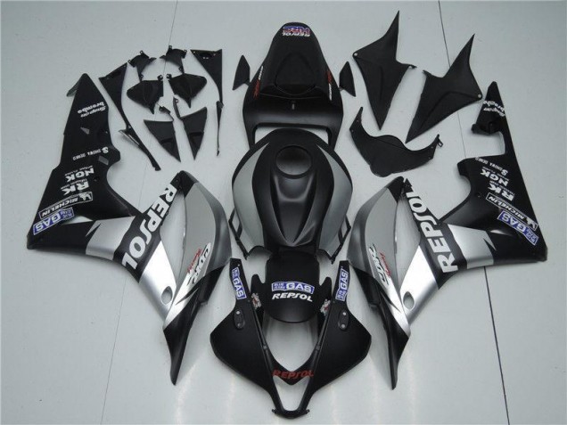 Best 2007-2008 Silver Repsol Black Honda CBR600RR Bike Fairings Best 2007-2008 Silver Repsol Black Honda CBR600RR Bike Fairings