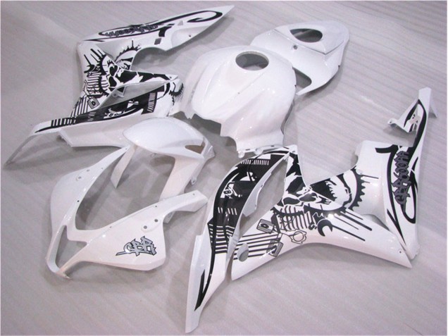 Best 2007-2008 Black White Honda CBR600RR Replacement Motorcycle Fairings Best 2007-2008 Black White Honda CBR600RR Replacement Motorcycle Fairings