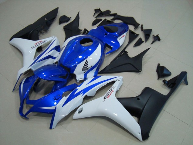 Best 2007-2008 Blue White Matte Black Honda CBR600RR Motorcycle Replacement Fairings Best 2007-2008 Blue White Matte Black Honda CBR600RR Motorcycle Replacement Fairings
