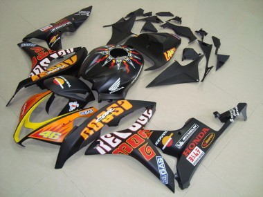 Best 2007-2008 Matte Black Rossi Honda CBR600RR Motorcycle Fairing Kits