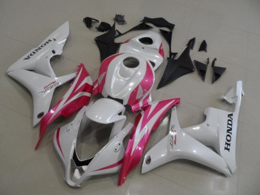 Best 2007-2008 Pearl White with Pink Honda CBR600RR Motorbike Fairing