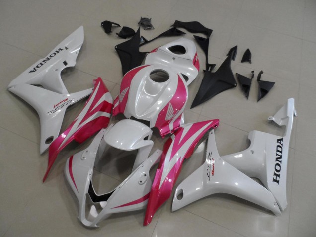 Best 2007-2008 Pearl White with Pink Honda CBR600RR Motorbike Fairing Best 2007-2008 Pearl White with Pink Honda CBR600RR Motorbike Fairing