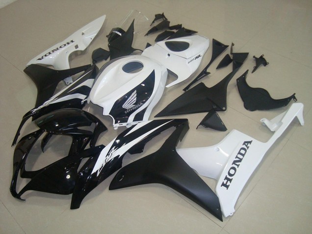 Best 2007-2008 Matte Black White Honda CBR600RR Bike Fairing Kit Best 2007-2008 Matte Black White Honda CBR600RR Bike Fairing Kit