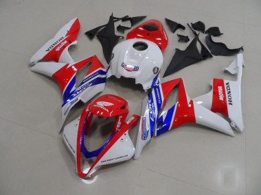 Best 2007-2008 White Red Blue Motul Honda CBR600RR Motorbike Fairing Kits