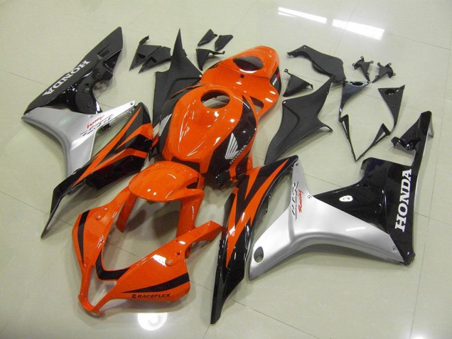 Best 2007-2008 Orange Silver Black Honda CBR600RR Moto Fairings Best 2007-2008 Orange Silver Black Honda CBR600RR Moto Fairings