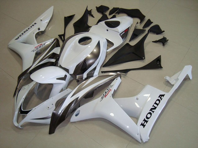 Best 2007-2008 White Silver Honda CBR600RR Motorcycle Fairing Kits Best 2007-2008 White Silver Honda CBR600RR Motorcycle Fairing Kits