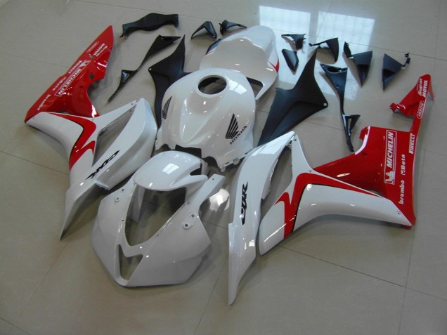 Best 2007-2008 White Red Race Version Honda CBR600RR Motorbike Fairing Best 2007-2008 White Red Race Version Honda CBR600RR Motorbike Fairing