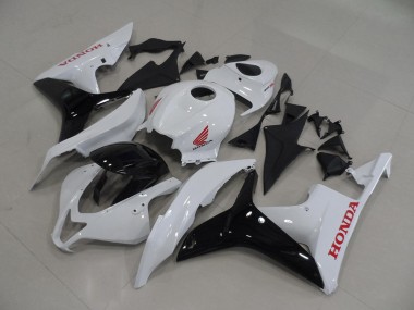 Best 2007-2008 White Black Honda CBR600RR Replacement Motorcycle Fairings