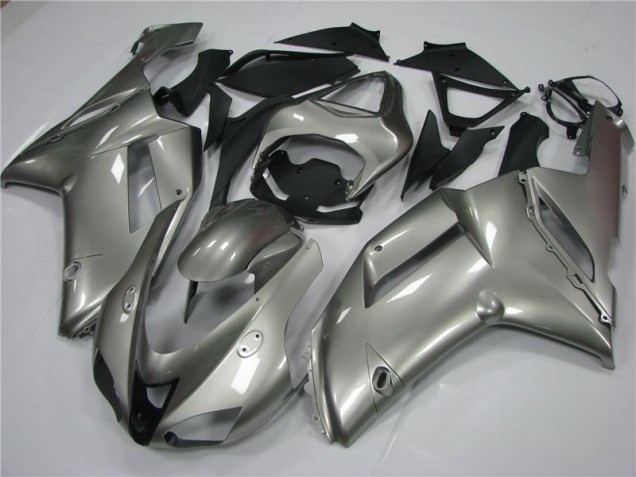 Best 2007-2008 Grey Kawasaki ZX6R Moto Fairings Best 2007-2008 Grey Kawasaki ZX6R Moto Fairings