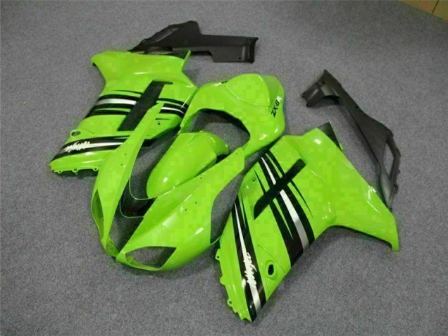 Best 2007-2008 Green Black Kawasaki ZX6R Motorcycle Fairings Kit Best 2007-2008 Green Black Kawasaki ZX6R Motorcycle Fairings Kit