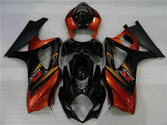 Best 2007-2008 Black Suzuki GSXR 1000 K7 Motorcycle Fairing Kit Best 2007-2008 Black Suzuki GSXR 1000 K7 Motorcycle Fairing Kit