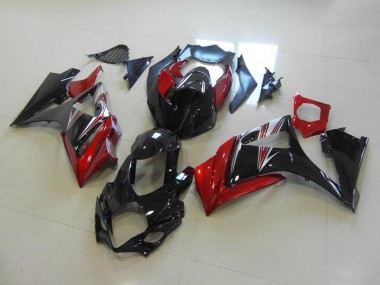 Best 2007-2008 Red Black No Sticker Suzuki GSXR 1000 K7 Motorcycle Fairings MF3531