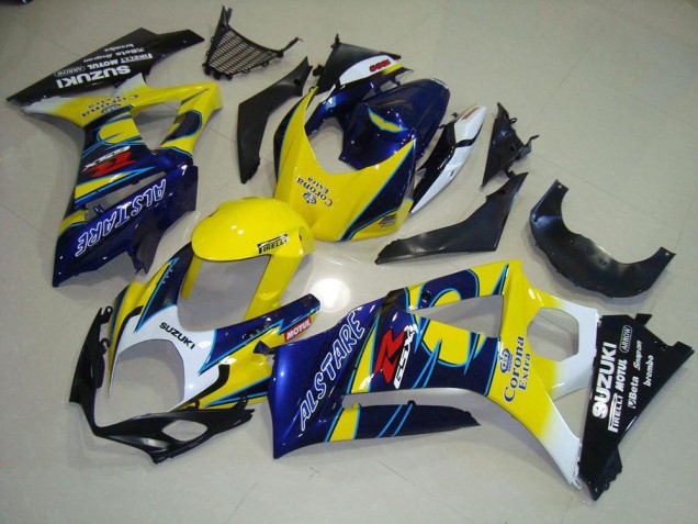 Best 2007-2008 Yellow Corona Suzuki GSXR 1000 K7 Bike Fairing Kit Best 2007-2008 Yellow Corona Suzuki GSXR 1000 K7 Bike Fairing Kit