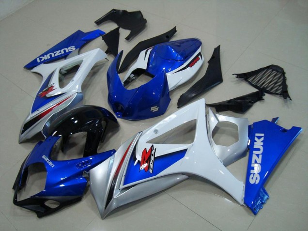 Best 2007-2008 White Blue Suzuki GSXR 1000 K7 Motor Fairings Best 2007-2008 White Blue Suzuki GSXR 1000 K7 Motor Fairings