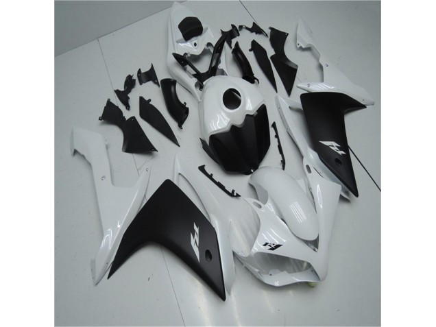 Best 2007-2008 White Black Yamaha YZF R1 Motorbike Fairing Kits