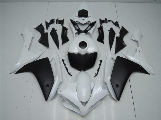 Best 2007-2008 White Black Yamaha YZF R1 Motorbike Fairing Kits